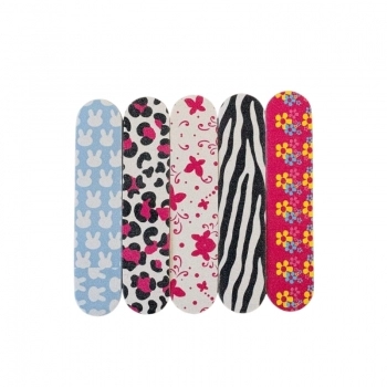 LIXA ESTAMPADA E GLITTER CENTRAL BEAUTY C/ 10 UN 32308