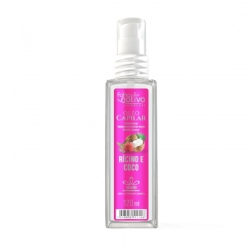 OLEO CAPILAR FOLHA NATIVA RICINO E COCO 120ML