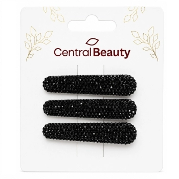 PRESILHA ESTILO DRUSA PRETA CENTRAL BEAUTY 3 UN 31445