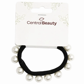 ELÁSTICO MEIA PARA CABELO COM PÉROLAS CENTRAL BEAUTY 31356