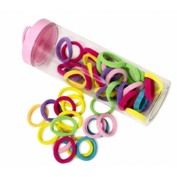 ELASTICO MEIA PEQ P/ CABELO COLORIDO CENTRAL BEAUTY POTINHO 50 UN 31369